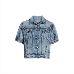 hudson ruby contour short sleeve jean jacket